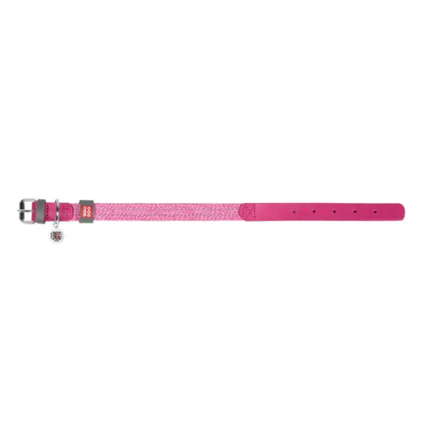 Classic Dog collar Waudog size S pink navod